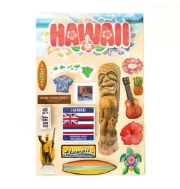 PAPER HOUSE PRODUCTIONS PAPER HOUSE DESTINATIONS HAWAII 3D STICKERS