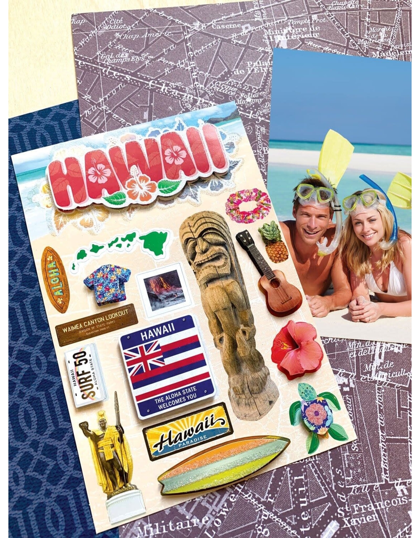 PAPER HOUSE PRODUCTIONS PAPER HOUSE DESTINATIONS HAWAII 3D STICKERS