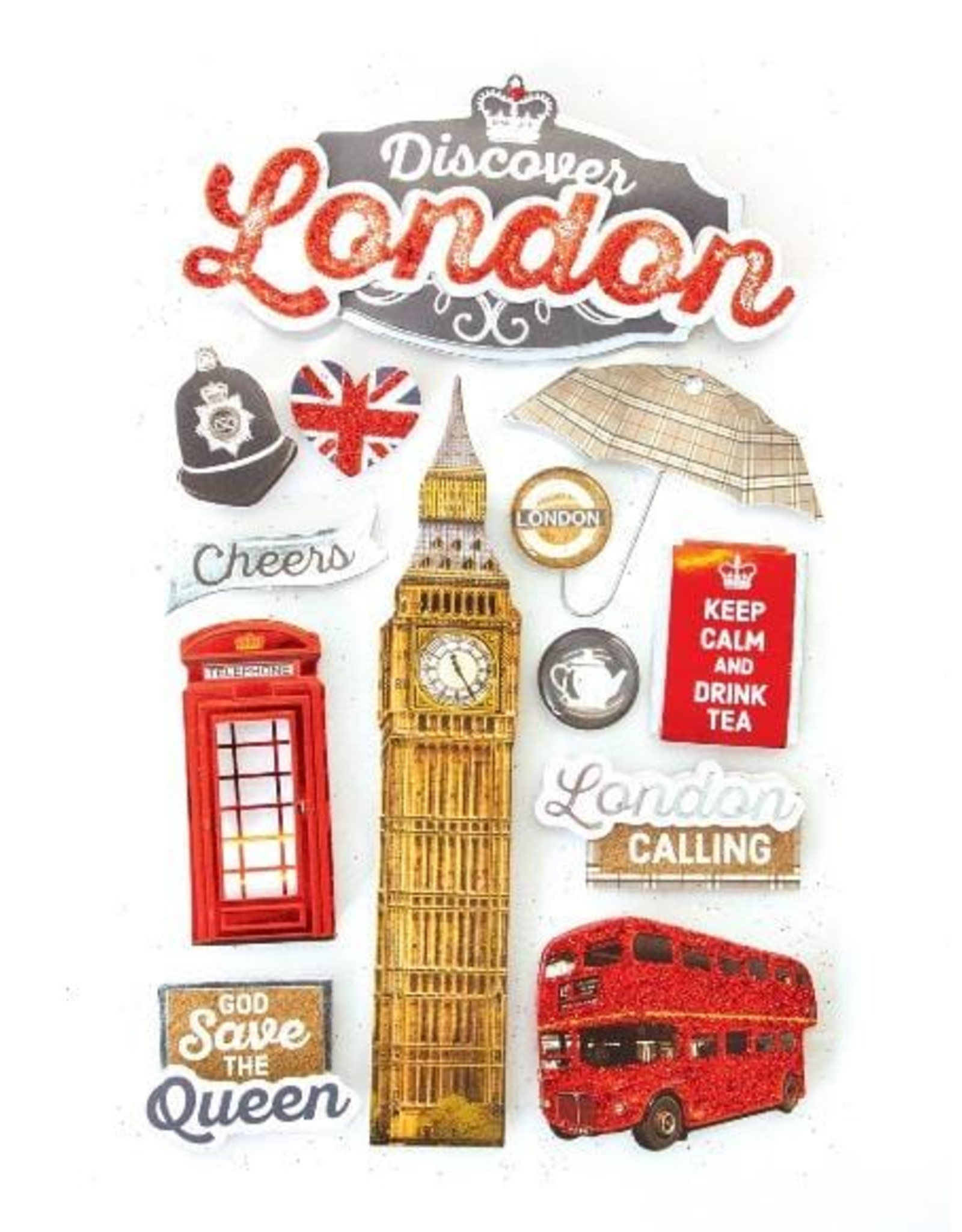 PAPER HOUSE PRODUCTIONS PAPER HOUSE DISCOVER LONDON 3D STICKERS