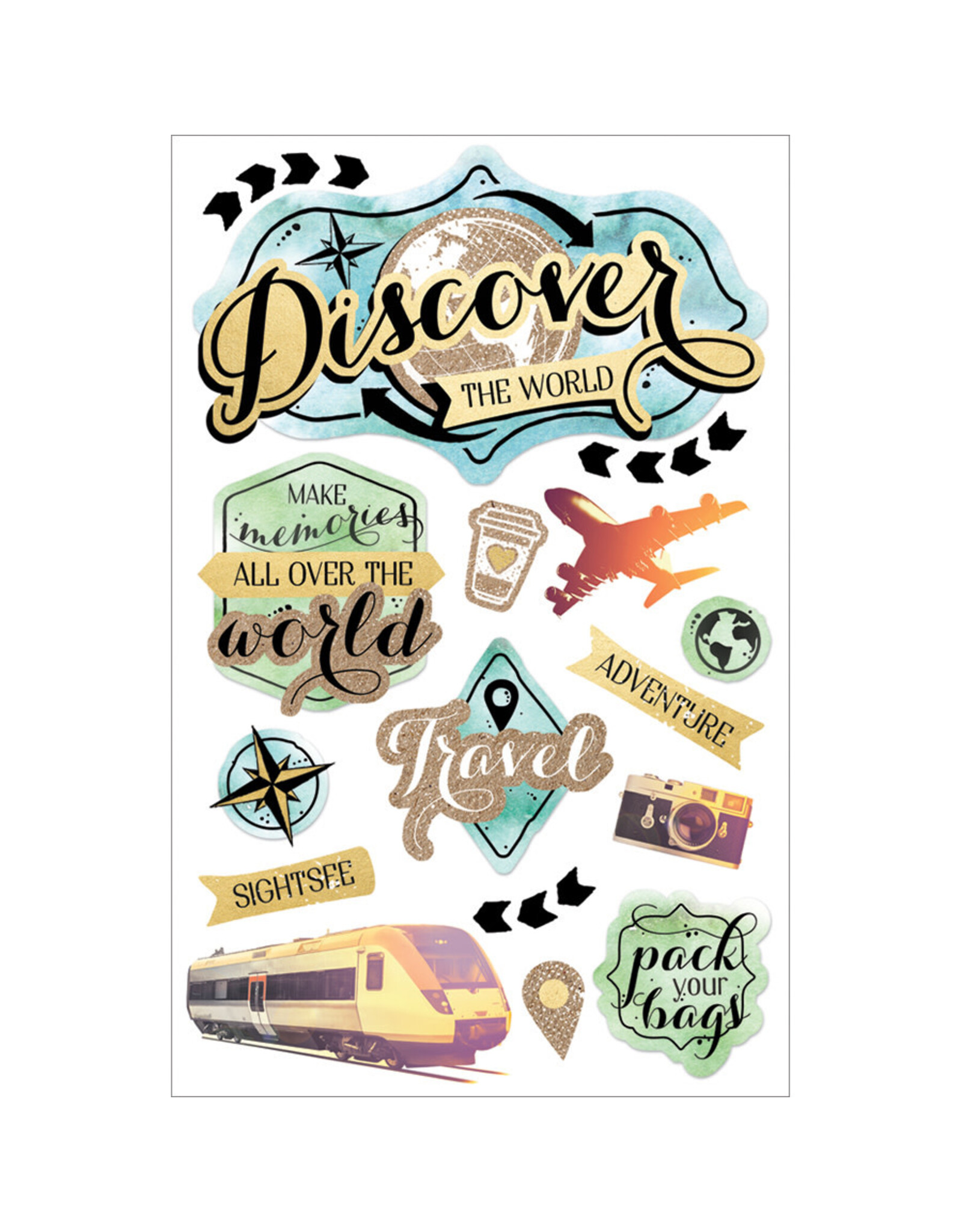 PAPER HOUSE PRODUCTIONS PAPER HOUSE DISCOVER THE WORLD 3D STICKERS