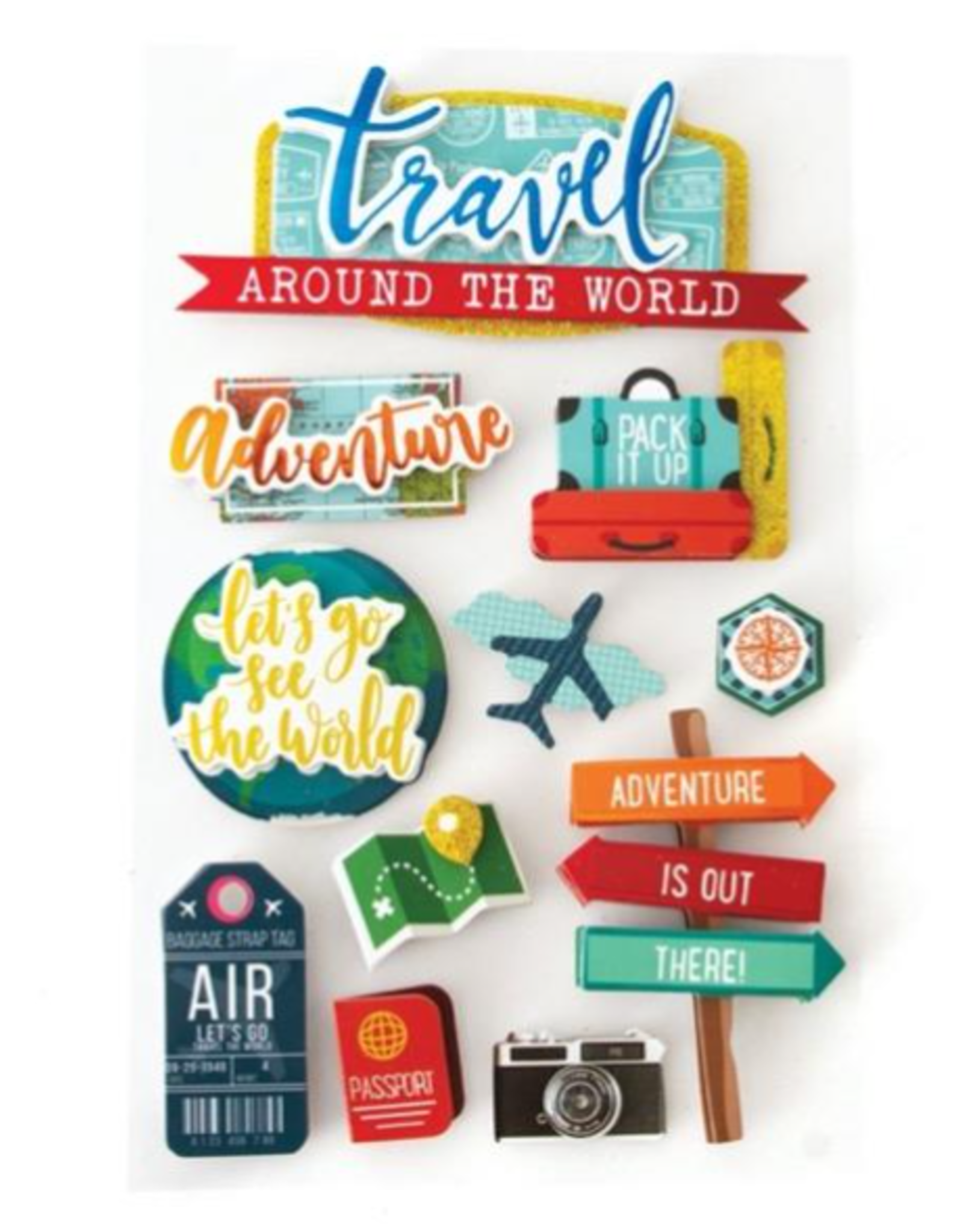 PAPER HOUSE PRODUCTIONS PAPER HOUSE TRAVEL AROUND THE WORLD 3D STICKERS