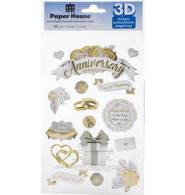 PAPER HOUSE HAPPY BIRTHDAY 3D STICKERS - Scrapbook Centrale