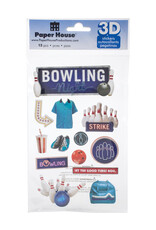 PAPER HOUSE PRODUCTIONS PAPER HOUSE BOWLING NIGHT 3D STICKERS