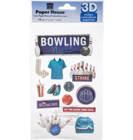 PAPER HOUSE PRODUCTIONS PAPER HOUSE BOWLING NIGHT 3D STICKERS