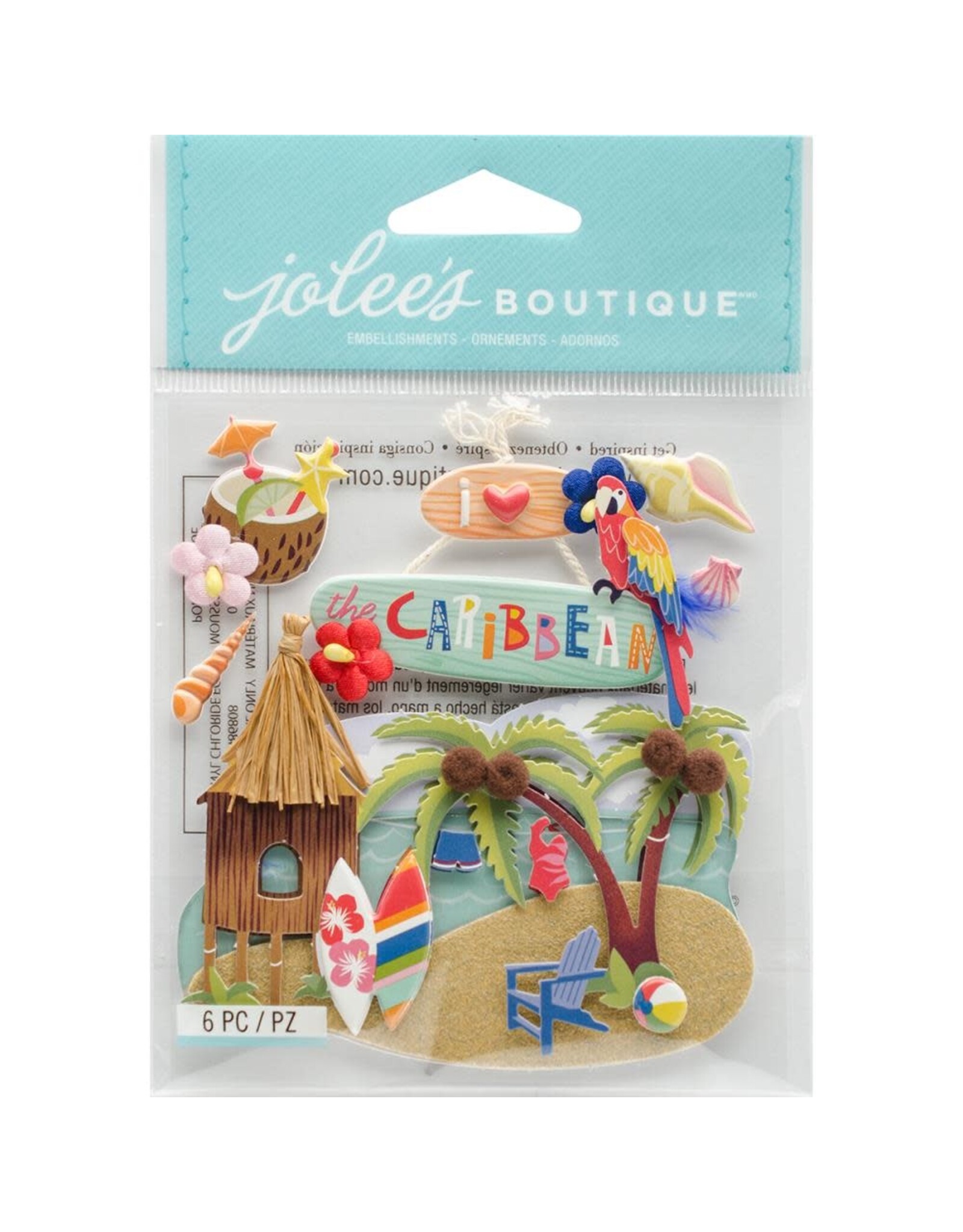 JOLEE’S JOLEES BOUTIQUE 3D STICKERS CARIBBEAN