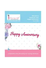 DRESS MY CRAFT DRESS MY CRAFT SENTIMENT DIES HAPPY ANNIVERSARY DIE SET