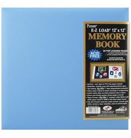 PIONEER PIONEER LEATHERETTE MEMORY BOOK BABY BLUE 12"X12"