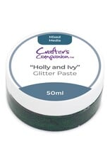 CRAFTERS COMPANION CRAFTERS COMPANION MIXED MEDIA HOLLY AND IVY GLITTER PASTE