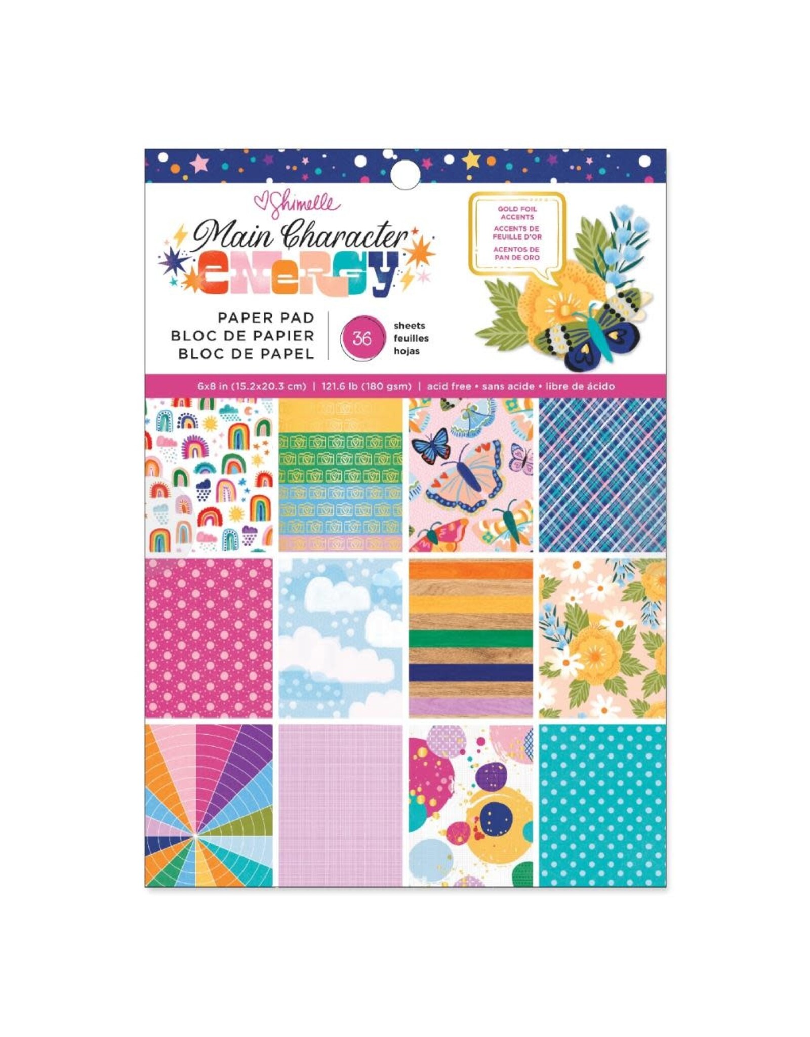 AMERICAN CRAFTS AMERICAN CRAFTS SHIMELLE MAIN CHARACTER ENERGY 6X8 PAPER PAD 36 SHEETS