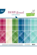 LAWN FAWN LAWN FAWN FAVORITE FLANNEL 12x12 COLLECTION PACK 12 SHEETS
