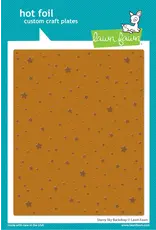 LAWN FAWN LAWN FAWN STARRY SKY BACKGROUND HOT FOIL PLATE