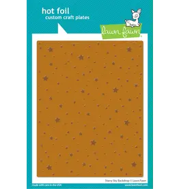LAWN FAWN LAWN FAWN STARRY SKY BACKGROUND HOT FOIL PLATE
