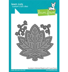 LAWN FAWN LAWN FAWN OUTSIDE IN STITCHED MAPLE LEAF DIE SET