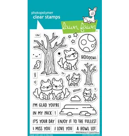 LAWN FAWN LAWN FAWN WILD WOLVES CLEAR STAMP SET