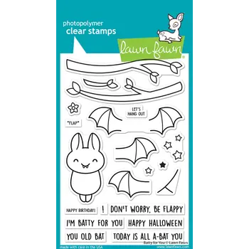 LAWN FAWN LAWN FAWN BATTY FOR YOU CLEAR STAMP SET