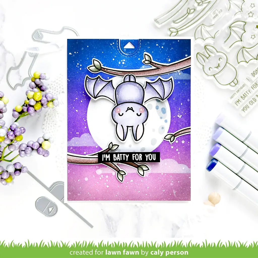 LAWN FAWN LAWN FAWN BATTY FOR YOU CLEAR STAMP SET