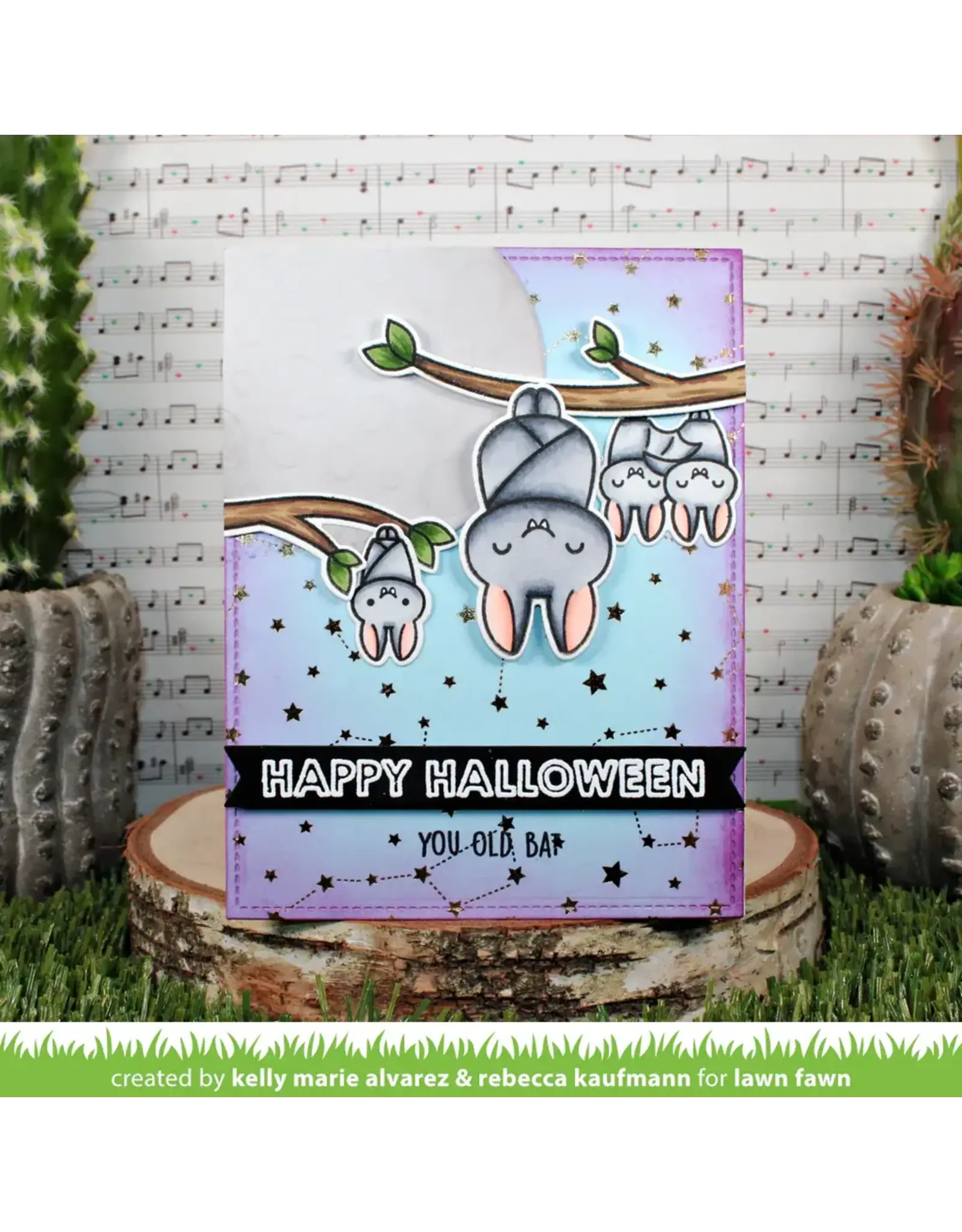 LAWN FAWN LAWN FAWN BATTY FOR YOU CLEAR STAMP SET