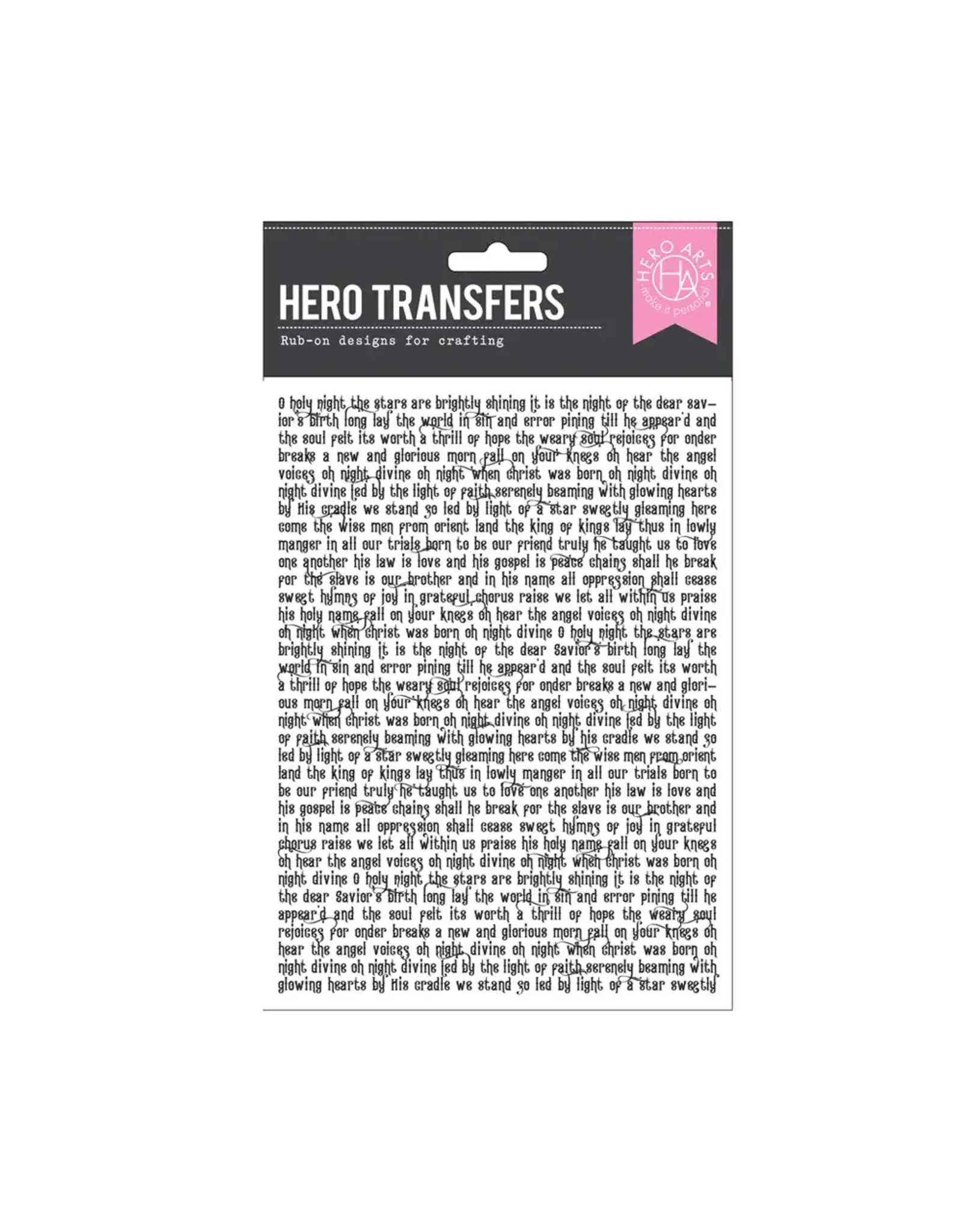 HERO ARTS HERO ARTS HERO TRANSFERS HOLIDAY COLLAGE RUB-ONS