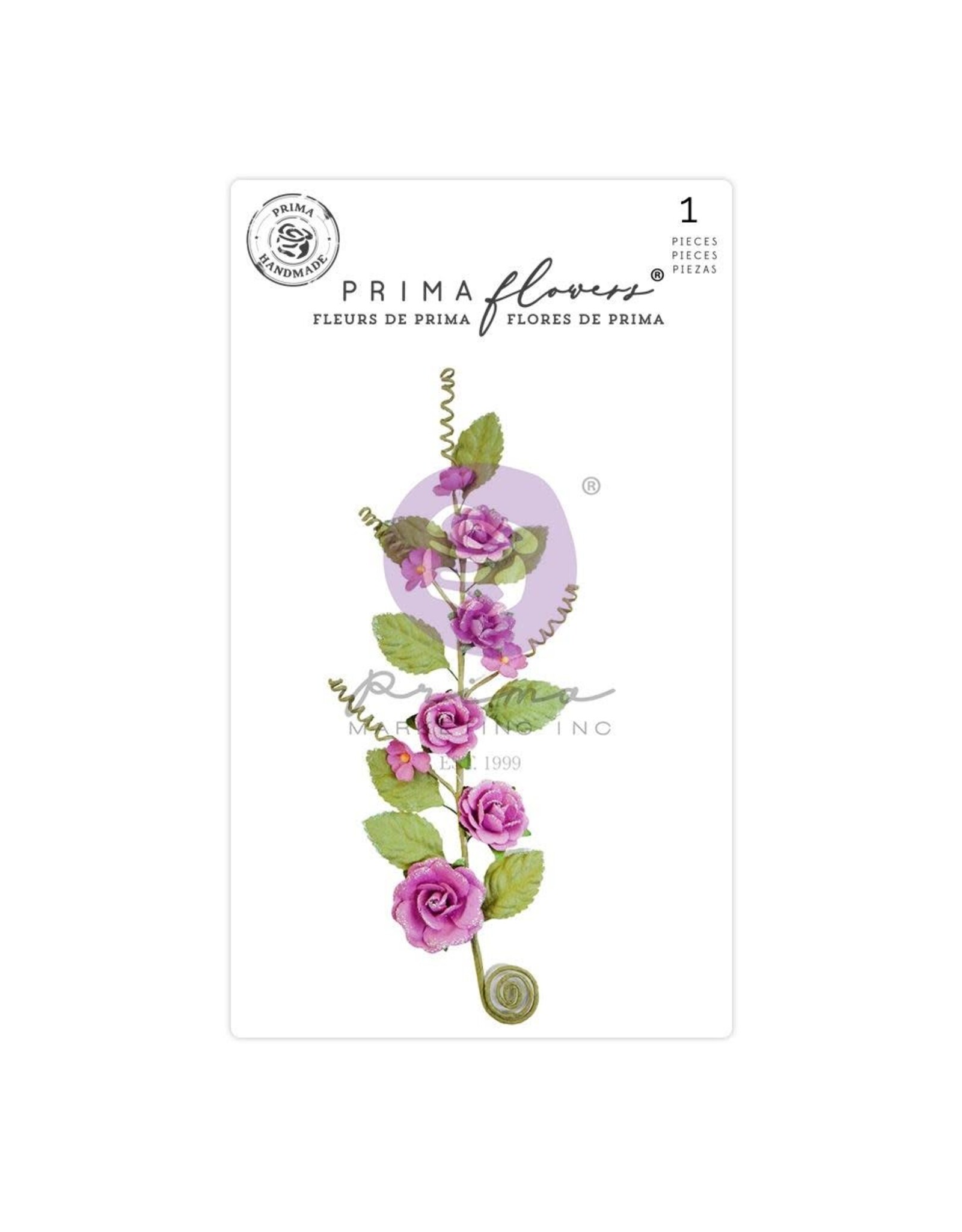 PRIMA PRIMA POSTCARDS FROM PARADISE BLISSFUL DAY MULBERRY PAPER FLOWERS