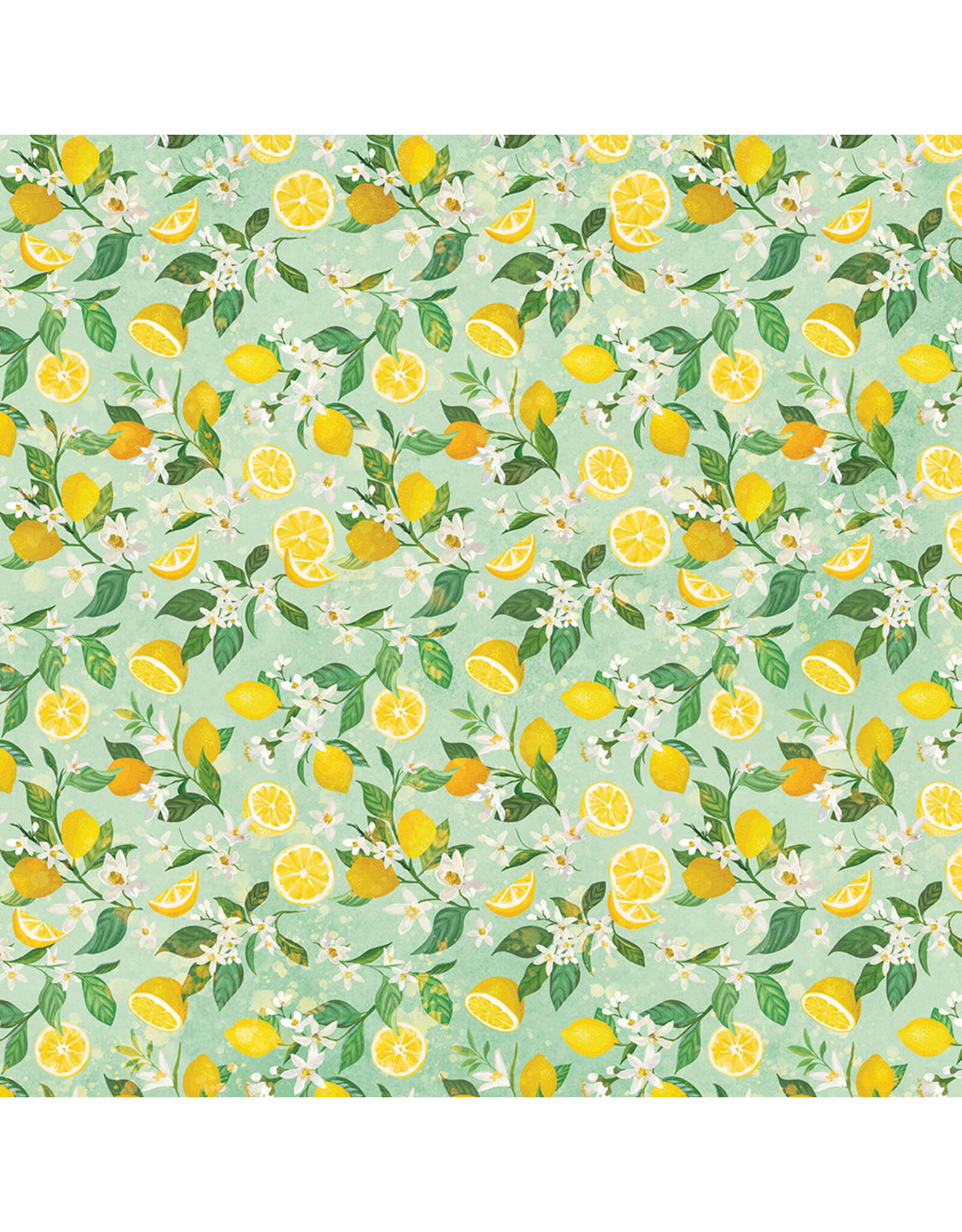 PHOTOPLAY PAPER PHOTOPLAY MICHELLE COLEMAN FRESH PICKED 2 LEMON TWIST 12X12 CARDSTOCK