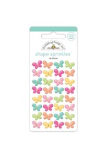 DOODLEBUG DESIGN DOODLEBUG DESIGN HELLO AGAIN ALL AFLUTTER SHAPE SPRINKLES EPOXY STICKERS