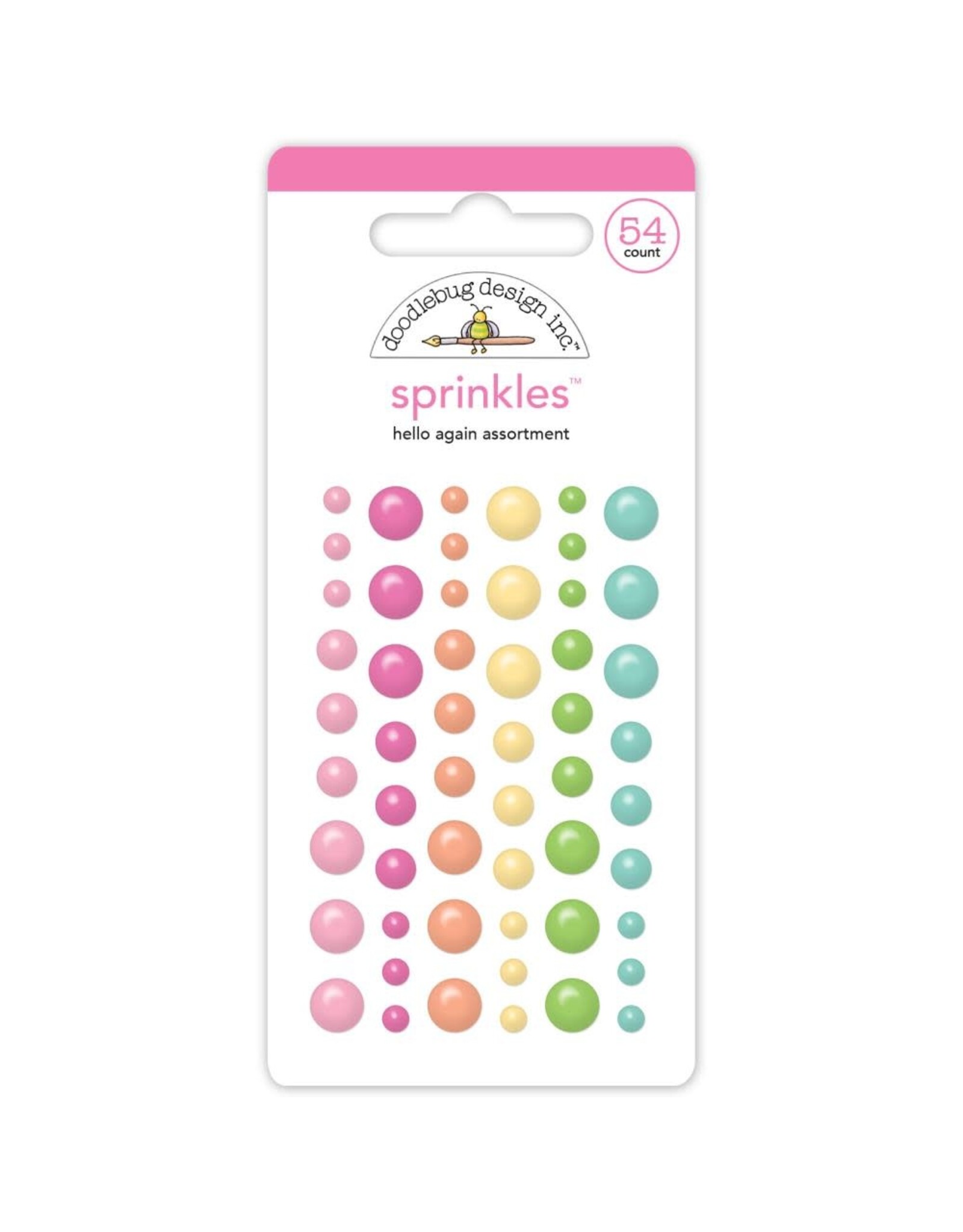 DOODLEBUG DESIGN DOODLEBUG DESIGN HELLO AGAIN ASSORTMENT SPRINKLES EPOXY STICKERS