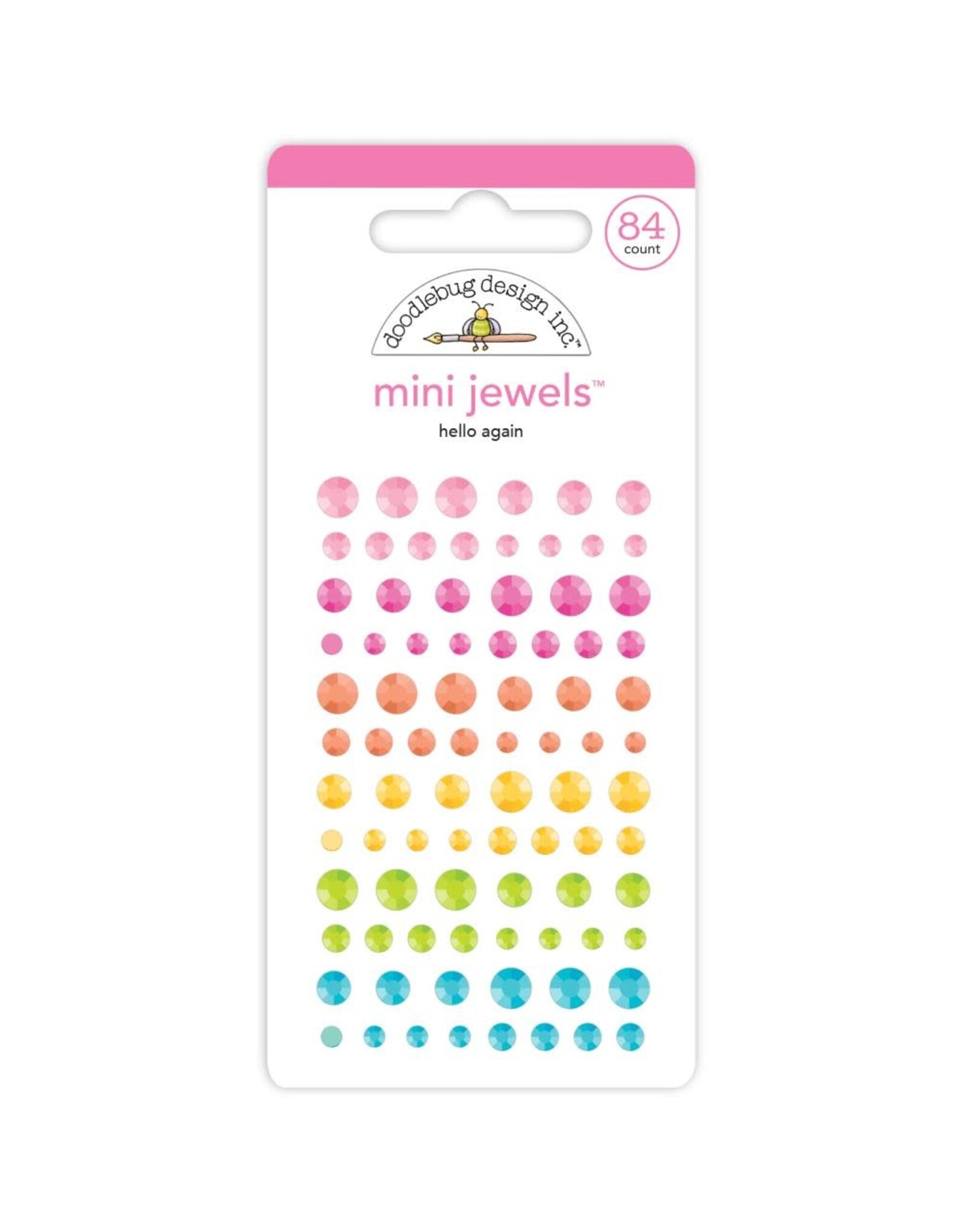 DOODLEBUG DESIGN DOODLEBUG DESIGN HELLO AGAIN ASSORTMENT MINI JEWELS STICKERS