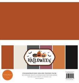 CARTA BELLA CARTA BELLA HALLOWEEN COLLECTION COORDINATING SOLIDS 12X12 PAPER PACK