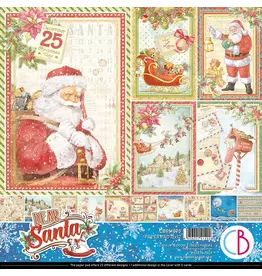 CIAO BELLA CIAO BELLA DEAR SANTA PAPER PAD 12"x12" 12 DOUBLE-SIDED PAPERS