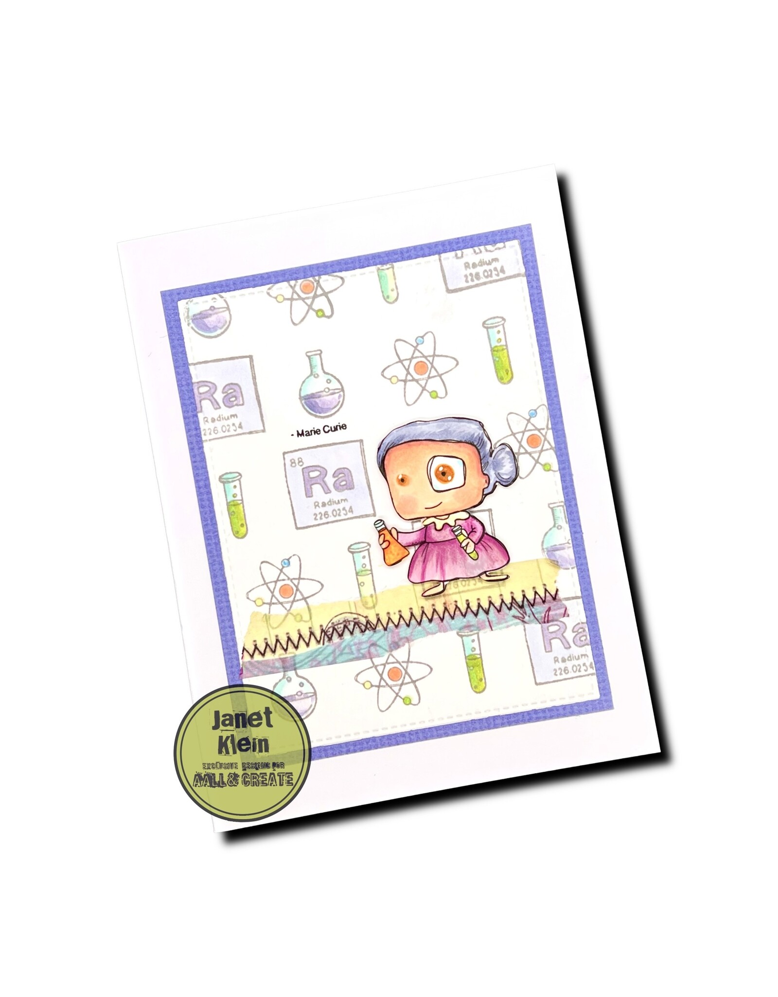 AALL & CREATE AALL & CREATE JANET KLEIN #960 MARIE CURIE A7 CLEAR STAMP SET