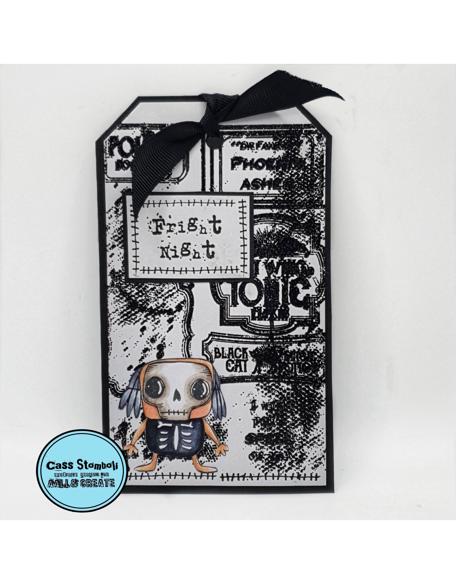 AALL & CREATE AALL & CREATE JANET KLEIN #951 FRIGHT NIGHT A7 CLEAR STAMP SET