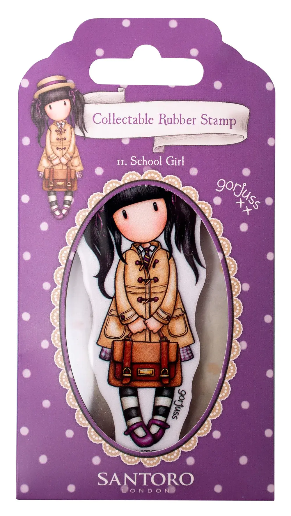 SANTORO'S GORJUSS SCHOOL GIRL ESSENTIALS CLING STAMP Scrapbook Centrale