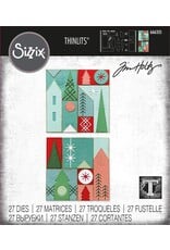 SIZZIX SIZZIX TIM HOLTZ THINLITS HOLIDAY BLOCKS DIE SET