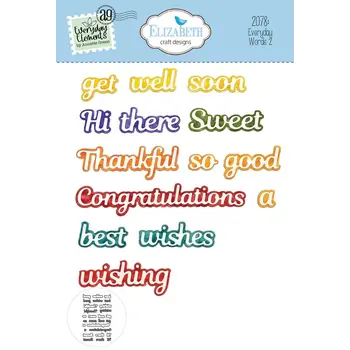 ELIZABETH CRAFT DESIGNS ELIZABETH CRAFT DESIGNS EVERYDAY ELEMENTS BY ANNETTE GREEN EVERYDAY WORDS 2 DIE SET
