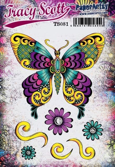 PAPER ARTSY PAPER ARTSY TRACY SCOTT TS081 CLING STAMP SET