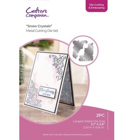 CRAFTERS COMPANION CRAFTER'S COMPANION SNOW CRYSTALS DIE-CUTTING & EMBOSSING DIE SET