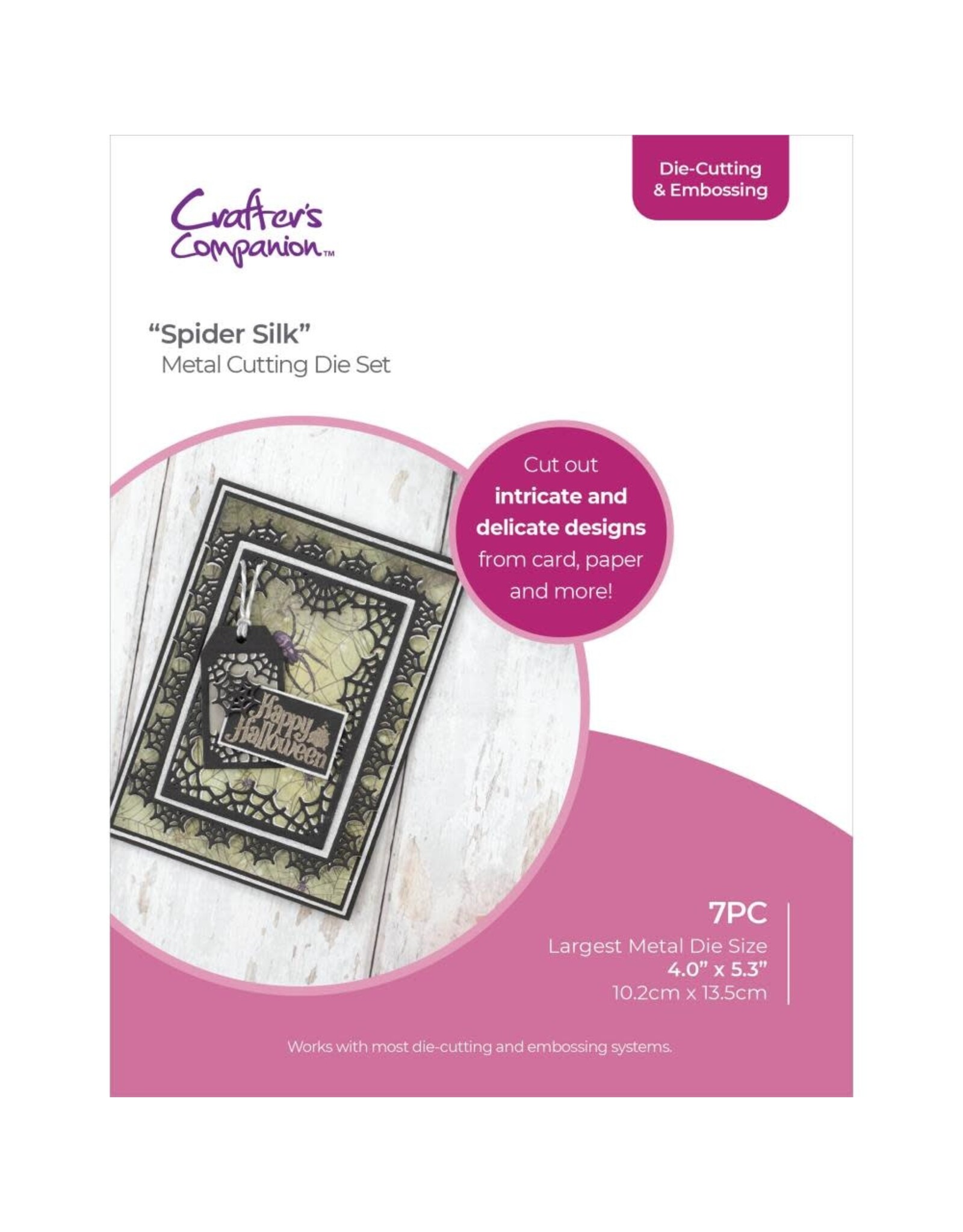 CRAFTERS COMPANION CRAFTER'S COMPANION SPIDER SILK DIE-CUTTING & EMBOSSING DIE SET