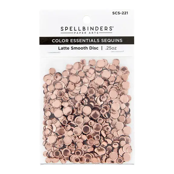 SPELLBINDERS SPELLBINDERS LATTE SMOOTH DISC COLOR ESSENTIAL SEQUINS
