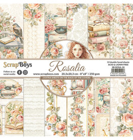 SCRAPBOYS SCRAPBOYS ROSALIA 8x8 PAPER PAD 12 SHEETS