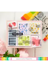 WAFFLE FLOWER WAFFLE FLOWER POSTAGE COLLAGE COLORING STENCIL 2/PK
