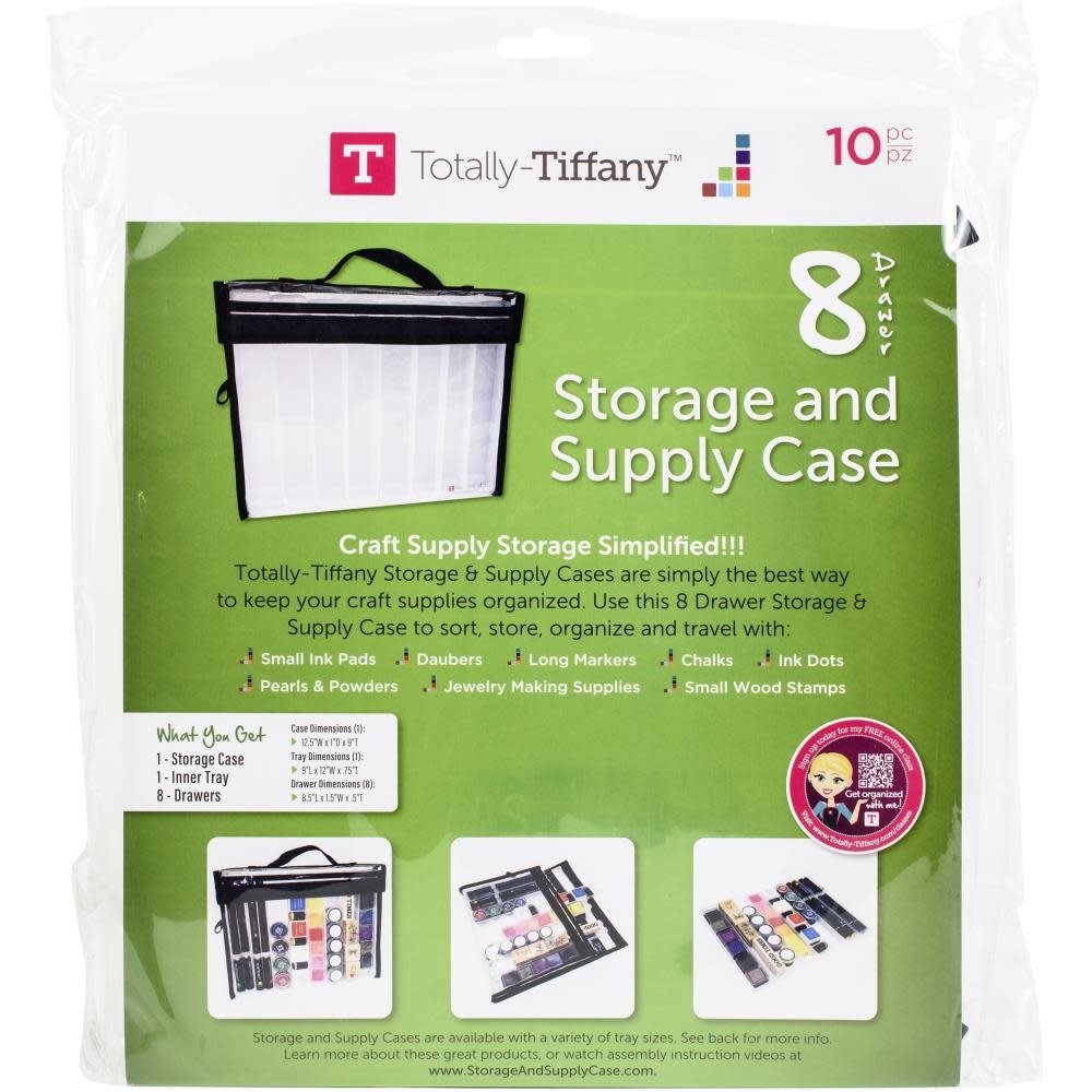 TOTALLY TIFFANY STORAGE AND SUPPLY CASE 8 DRAWERS Scrapbook Centrale