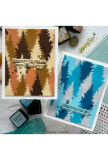 HONEY BEE HONEY BEE STAMPS TALL PINES STENCIL SET 4/PK