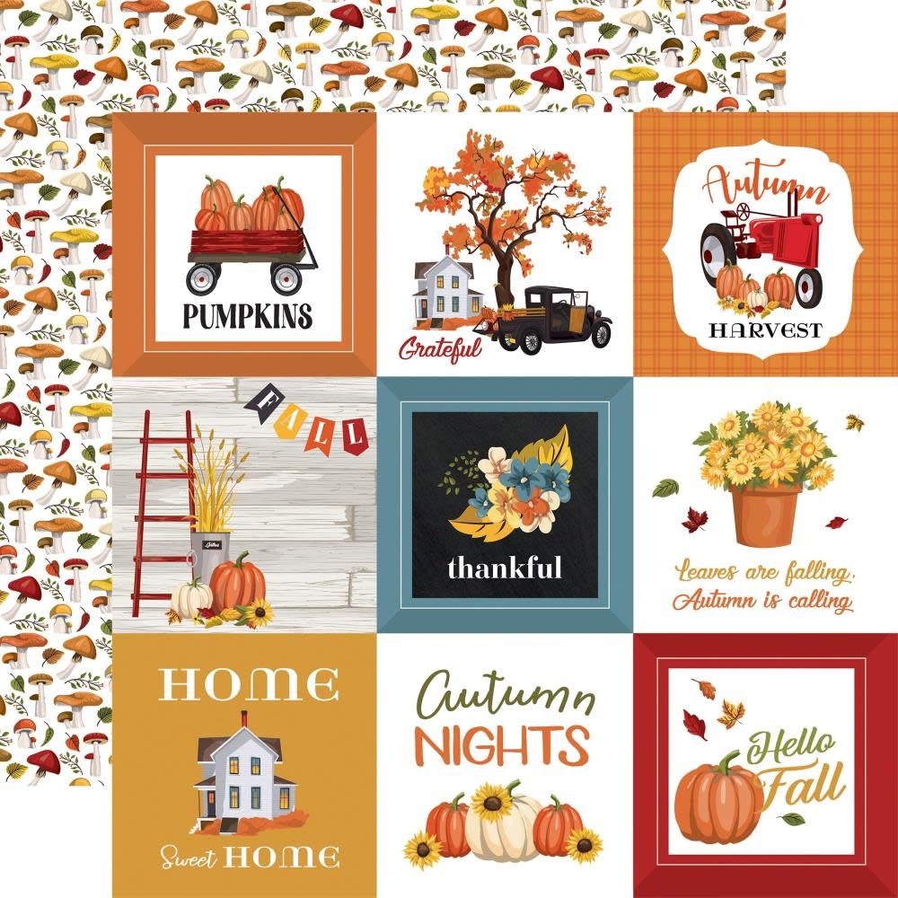 CARTA BELLA CARTA BELLA STEVEN DUNCAN FALL FUN 4x4 JOURNALING CARDS 12x12 CARDSTOCK