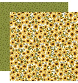 CARTA BELLA CARTA BELLA STEVEN DUNCAN FALL FUN SEASONAL SUNFLOWERS 12x12 CARDSTOCK