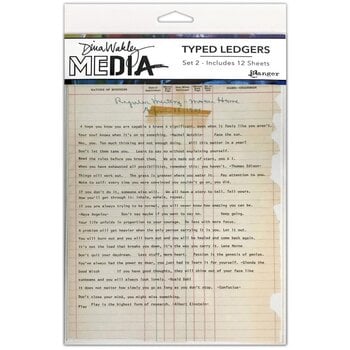 RANGER RANGER DINA WAKLEY MEDIA TYPED LEDGERS SET 2 12 SHEETS