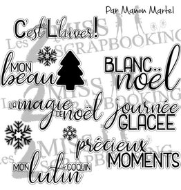 LES 2 MISS SCRAPBOOKING LES 2 MISS SCRAPBOOKING KIT NOEL_UN (ARGENT) DIE-CUTS