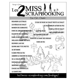 LES 2 MISS SCRAPBOOKING LES 2 MISS SCRAPBOOKING CHALET DIE-CUTS