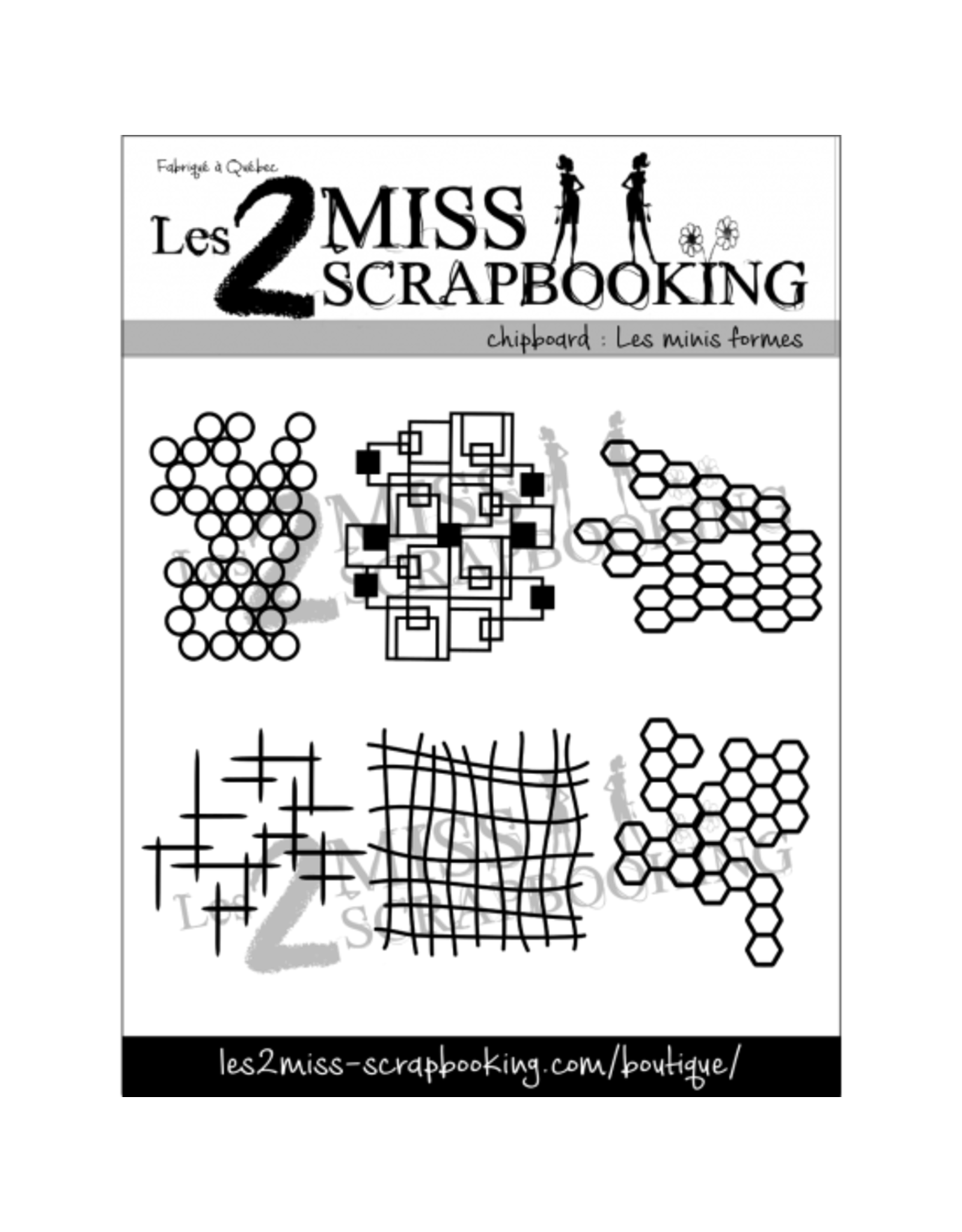 LES 2 MISS SCRAPBOOKING LES 2 MISS SCRAPBOOKING LES MINIS FORMES CHIPBOARD