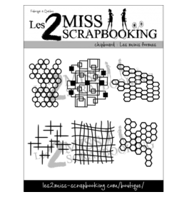 LES 2 MISS SCRAPBOOKING LES 2 MISS SCRAPBOOKING LES MINIS FORMES CHIPBOARD