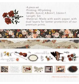 THE WASHI TAPE SHOP THE WASHI TAPE SHOP WALTZ OF THE FLOWERS WASHI TAPE STICKER SET